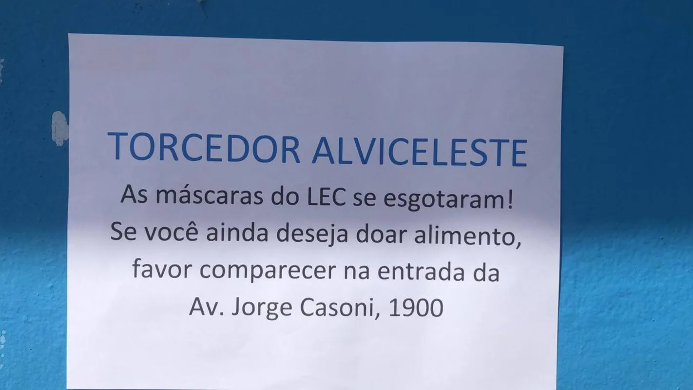 Aviso na entrada do VGD informava sobre o encerramento das vendas dos kits