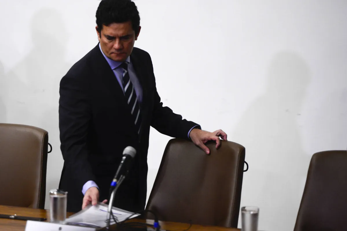 O ex-ministro da Justiça e Segurança Pública, Sergio Moro no dia de sua despedida do governo - 24 de abril de 2020