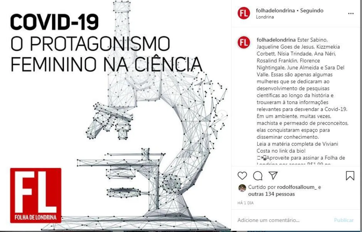 Imagem ilustrativa da imagem O papel da mulher nas ciências