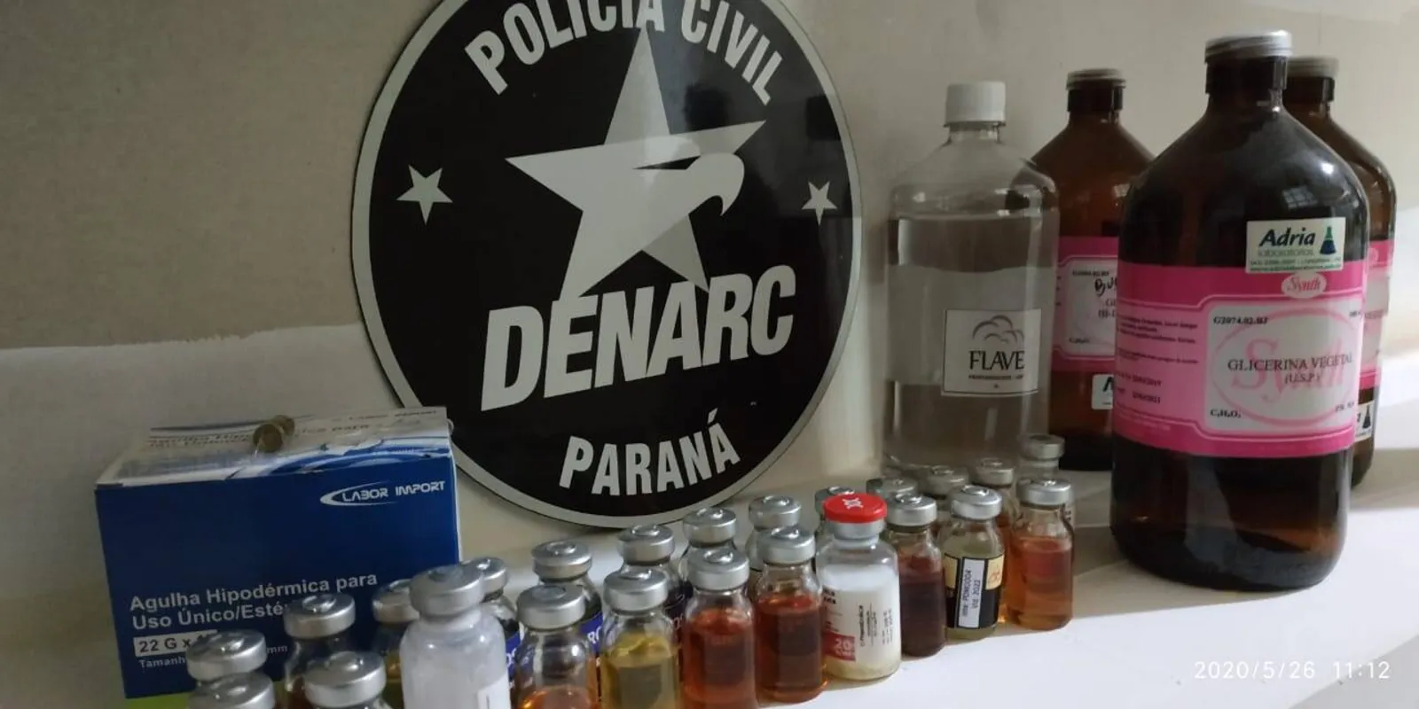 Imagem ilustrativa da imagem Policiais e agente penitenciário são investigados em venda de anabolizantes em Londrina