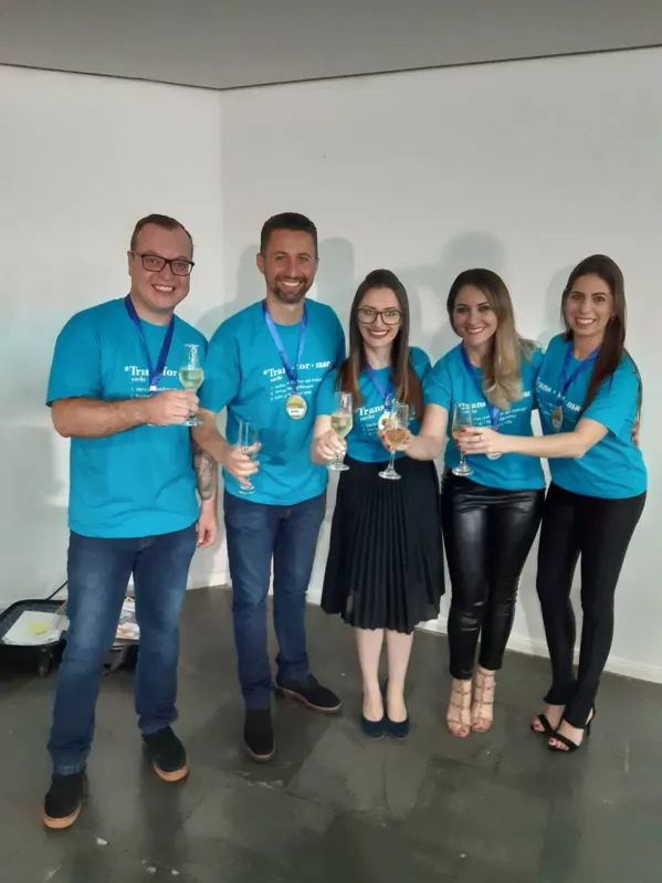 A equipe de atendimento, de Londrina