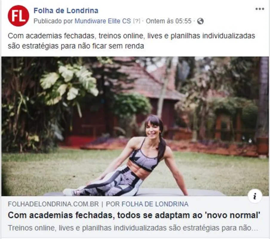 Imagem ilustrativa da imagem Rotina de treinos