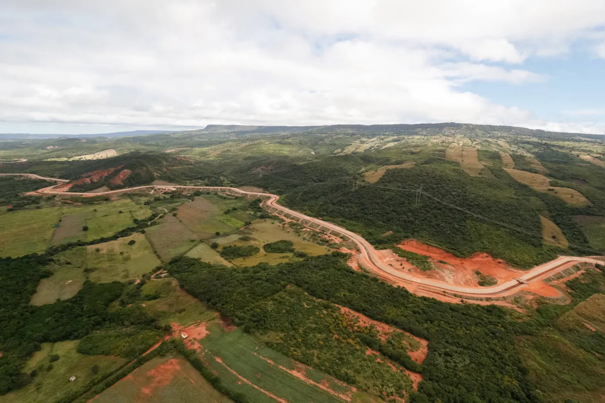Trecho da Obra de Transposição do Rio São Francisco no estado do Ceará