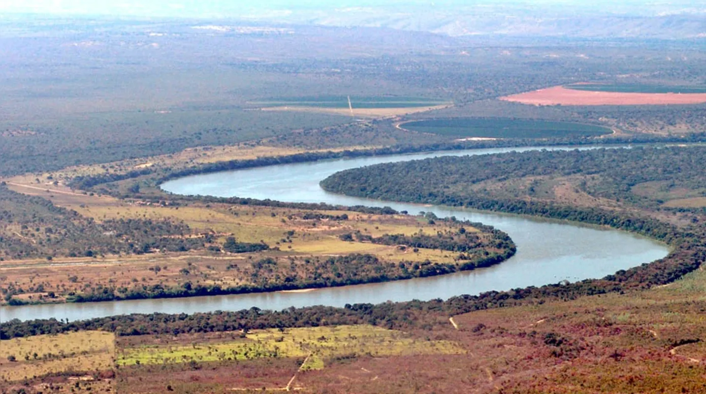 Vista aérea do Rio São Francisco