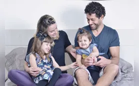 Momento de descontração com a família