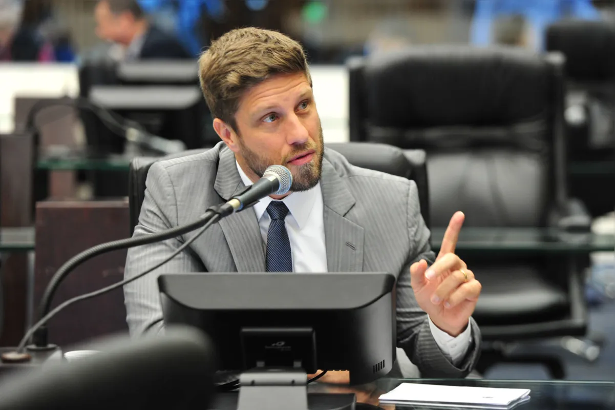 O deputado Requião Filho (MDB), um dos líderes da bancada de oposição na AL