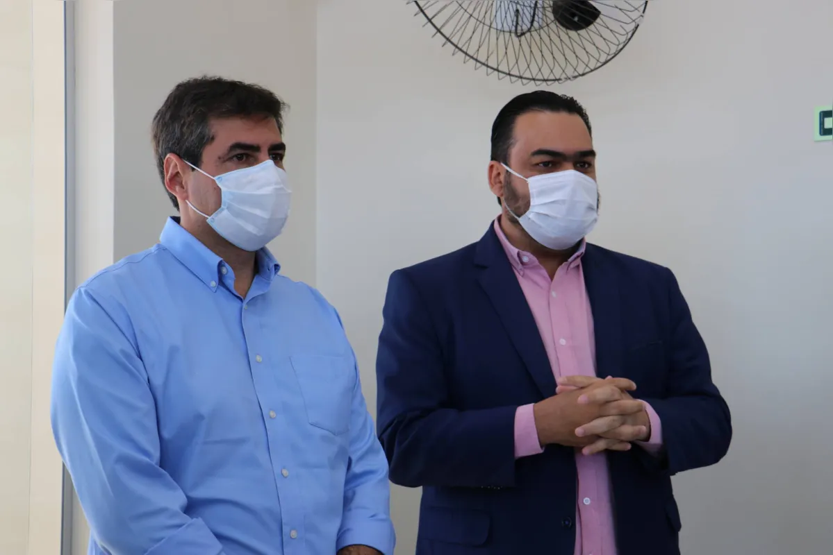 Marcelo Belinati, prefeito, e Felippe Machado, secretário:  controle adequado