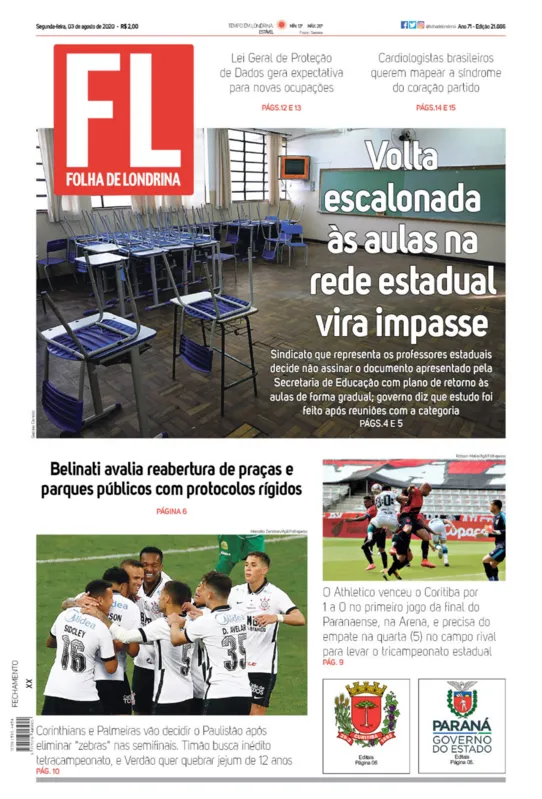 Imagem ilustrativa da imagem Capa 03/08/2020