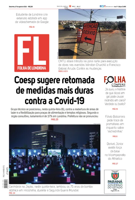 Imagem ilustrativa da imagem Capa 07/08/2020