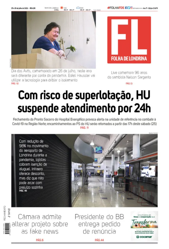 Imagem ilustrativa da imagem Capa 25/07/2020