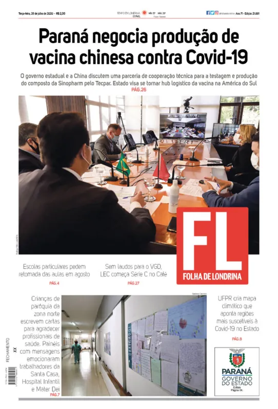 Imagem ilustrativa da imagem Capa 28/07/2020