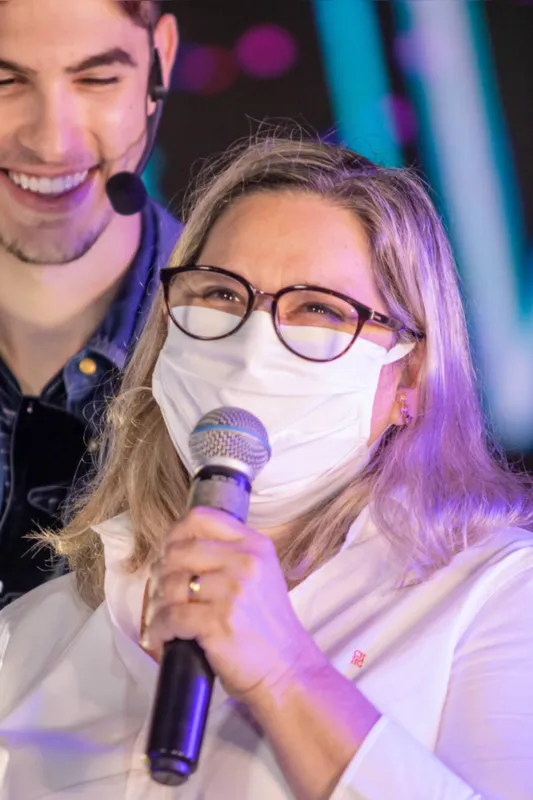 Joelma Rezende, mãe de Rezende, fez participação na live