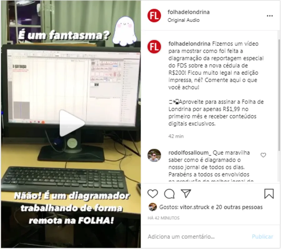 Imagem ilustrativa da imagem Folha nas redes  - 04/08/2020