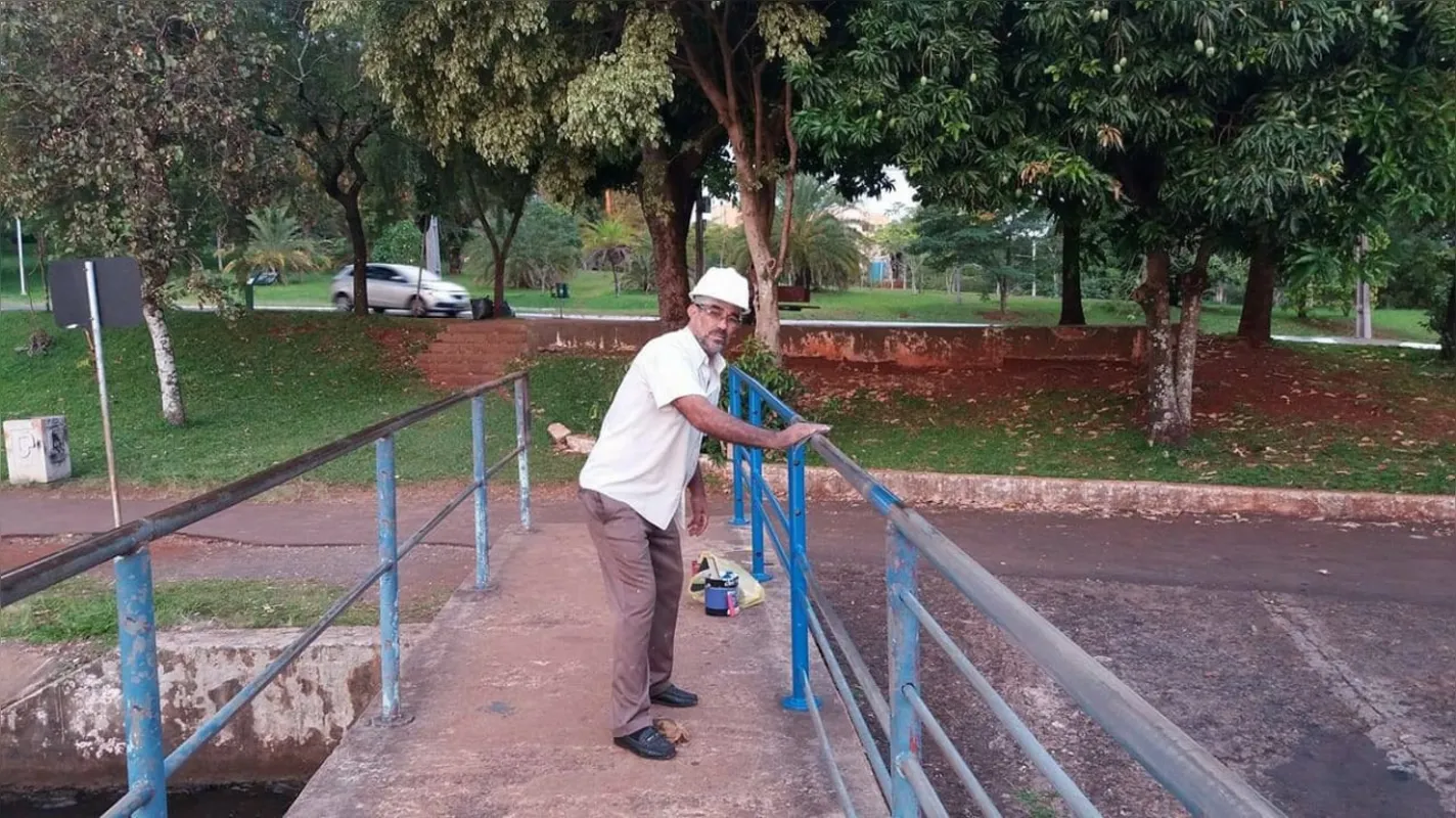 Nesta outra imagem, a barragem do Igapó antes da revitalização que virou alvo de investigação do MP