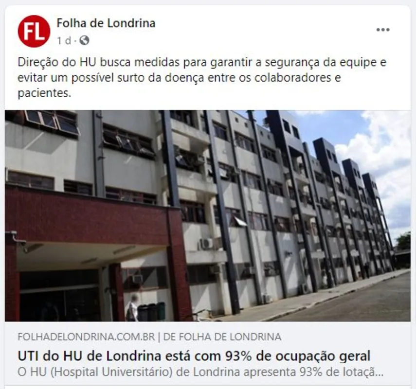Imagem ilustrativa da imagem Ocupação em UTIs