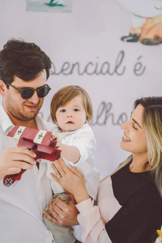 Luís Felipe com os pais, Elie e Alessandra