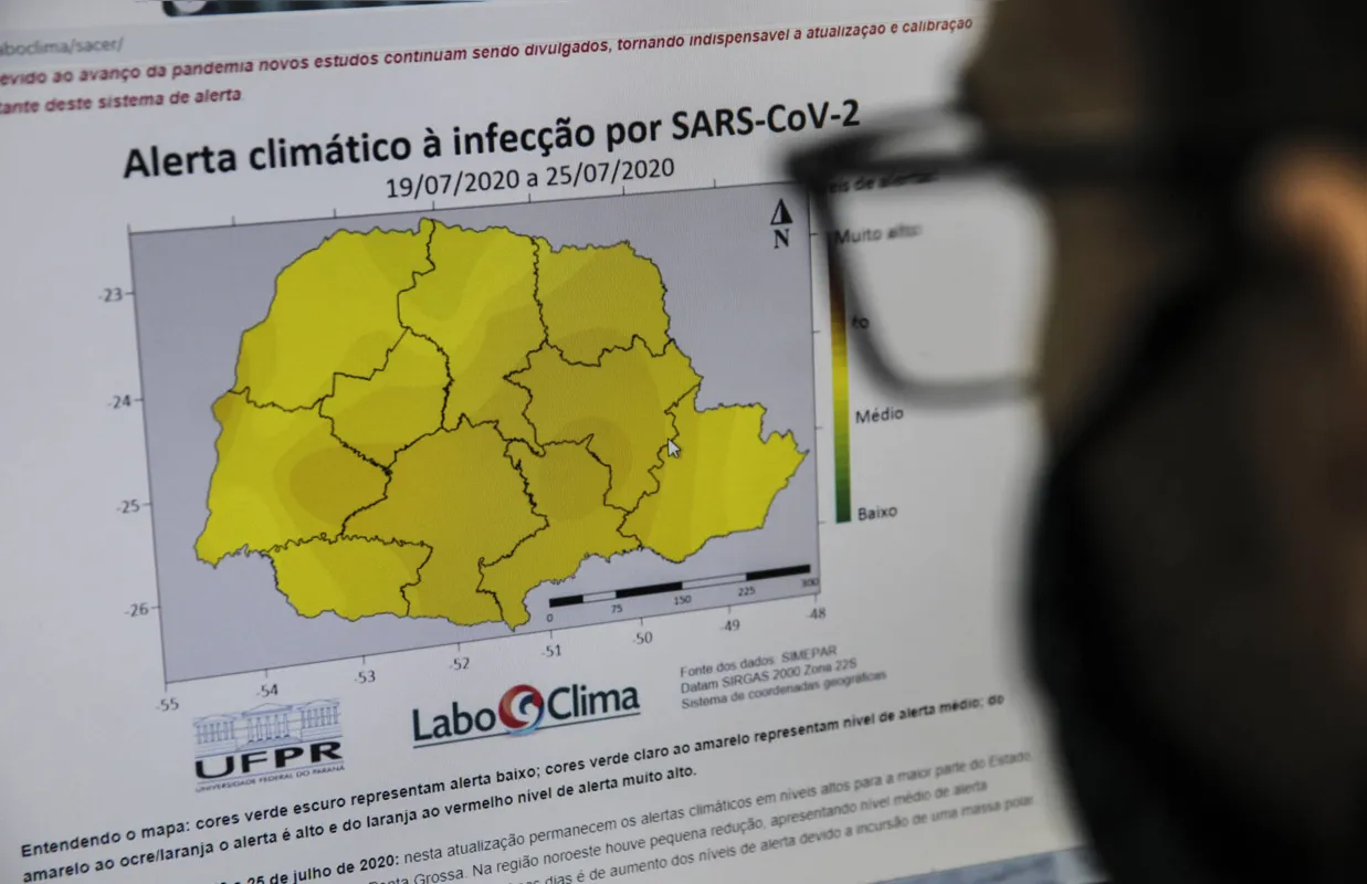 Em todo o Estado o alerta tem ficado entre alto e médio; resultados são gerados semanalmente com foco na prevenção