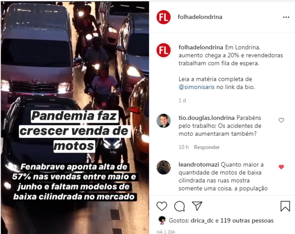 Imagem ilustrativa da imagem Venda de motos