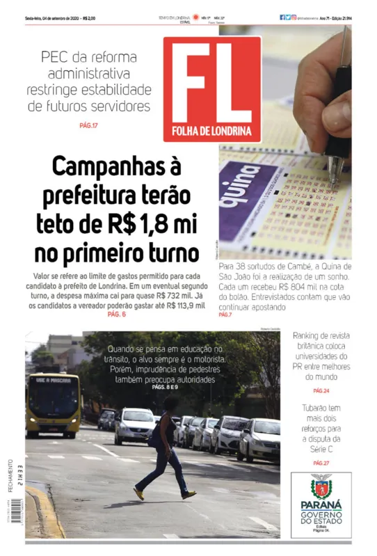 Imagem ilustrativa da imagem Capa 04/09/2020