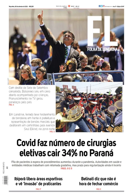 Imagem ilustrativa da imagem Capa 08/09/2020