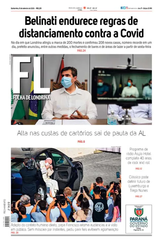 Imagem ilustrativa da imagem Capa 10/09/2020