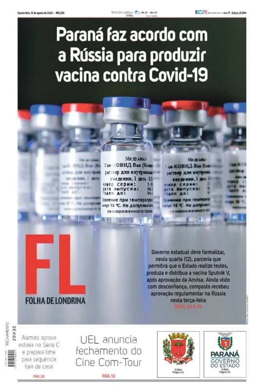 Imagem ilustrativa da imagem Capa 12/08/2020