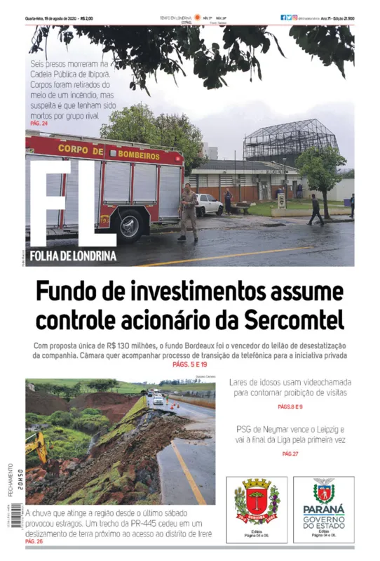 Imagem ilustrativa da imagem Capa 19/08/2020