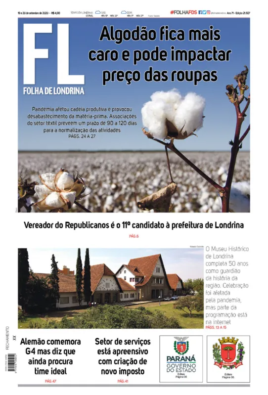 Imagem ilustrativa da imagem Capa 19/09/2020