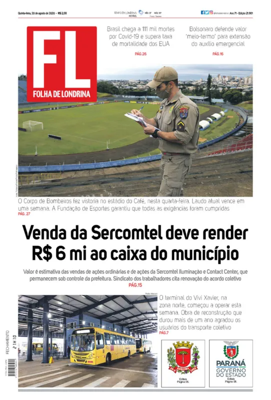 Imagem ilustrativa da imagem Capa 20/08/2020