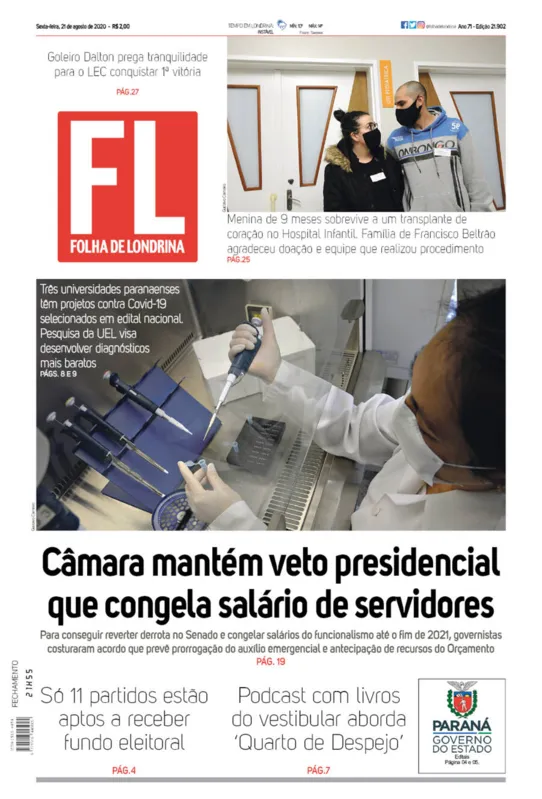 Imagem ilustrativa da imagem Capa 21/08/2020