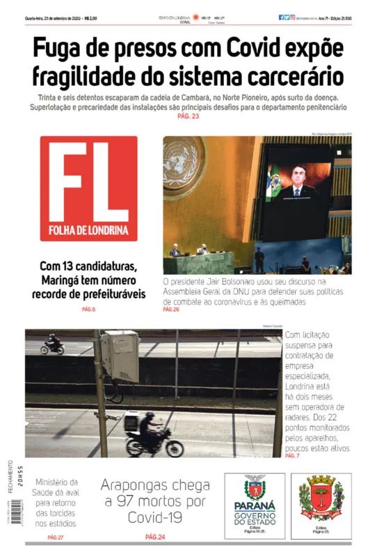 Imagem ilustrativa da imagem Capa 23/09/2020