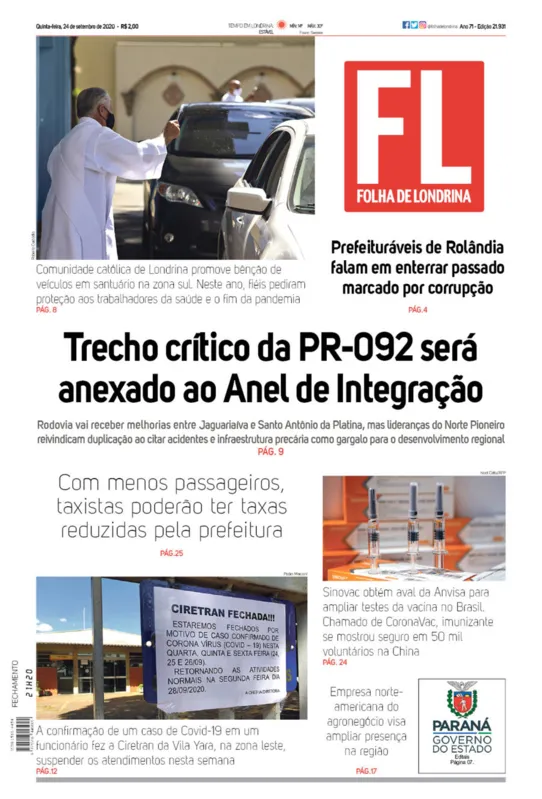 Imagem ilustrativa da imagem Capa 24/09/2020