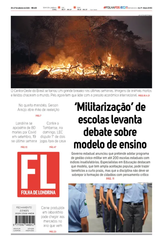 Imagem ilustrativa da imagem Capa 26/09/2020