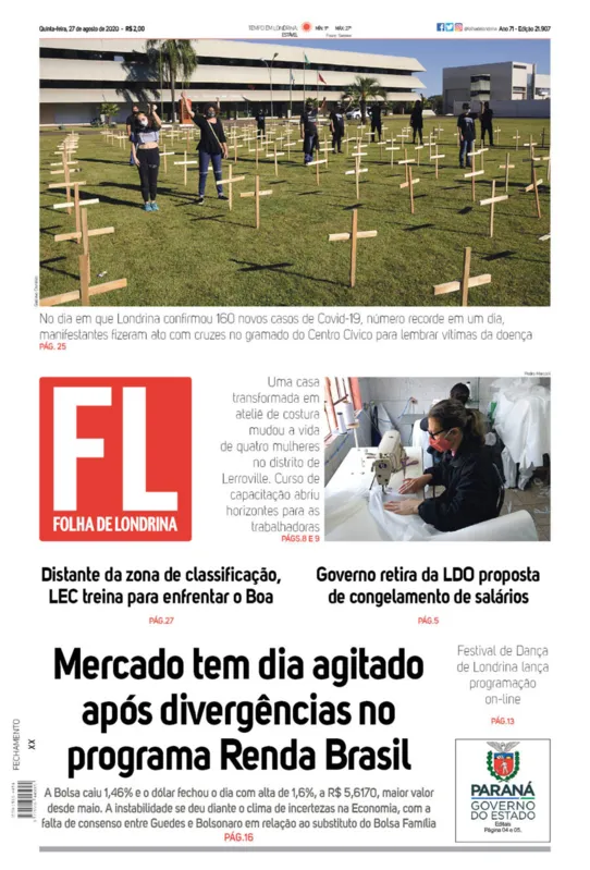 Imagem ilustrativa da imagem Capa 27/08/2020