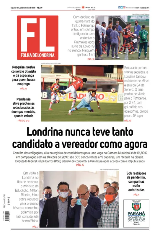 Imagem ilustrativa da imagem Capa 28/09/2020