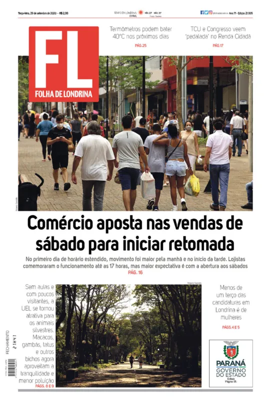Imagem ilustrativa da imagem Capa 29/09/2020