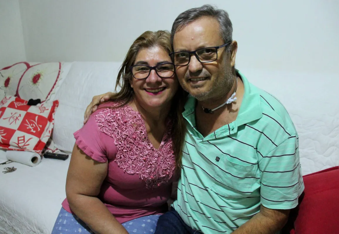 José Carlos do Nascimento e sua esposa Geni estão aliviados por superar a Covid-19 