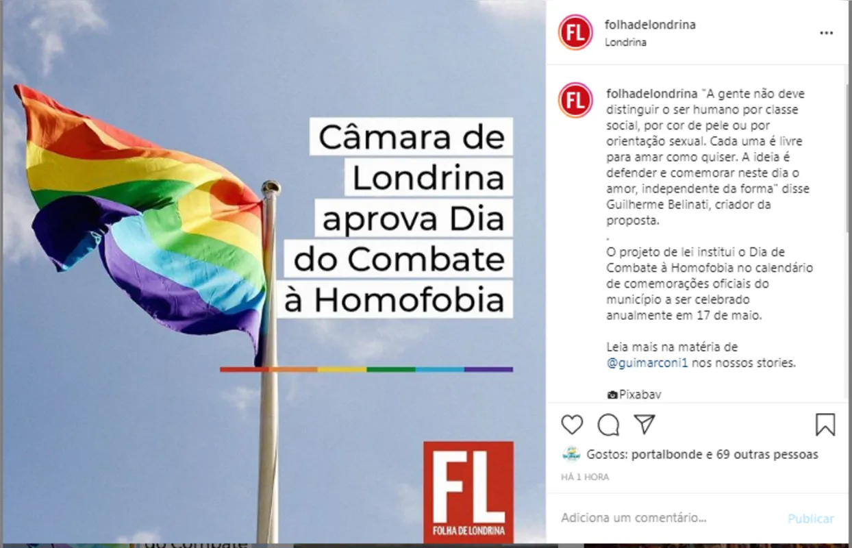 Imagem ilustrativa da imagem Dia de Combate à Homofobia