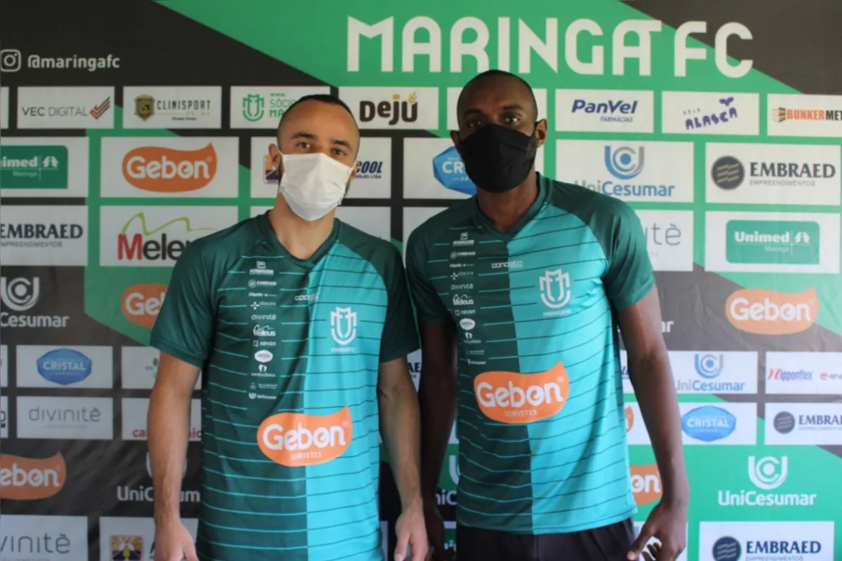 O Maringá apresentou na segunda-feira (24) os volantes Cassio e Lucas Lourenço como reforços para a Divisão de Acesso