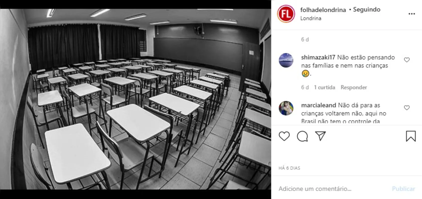 Imagem ilustrativa da imagem Folha nas redes - Volta às aulas