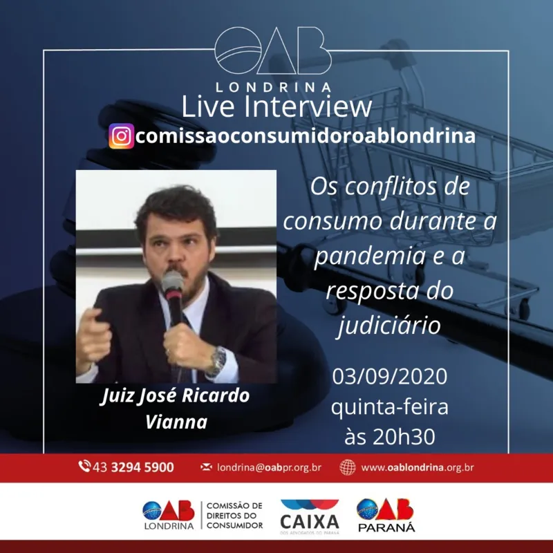 Imagem ilustrativa da imagem Live debate relação de consumo durante a pandemia