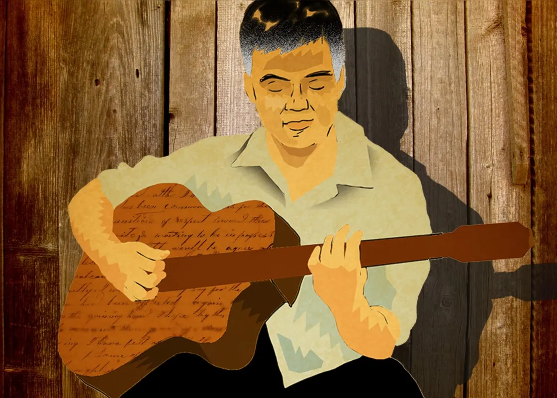 Imagem ilustrativa da imagem Meu pai,  eu e um velho violão saudoso