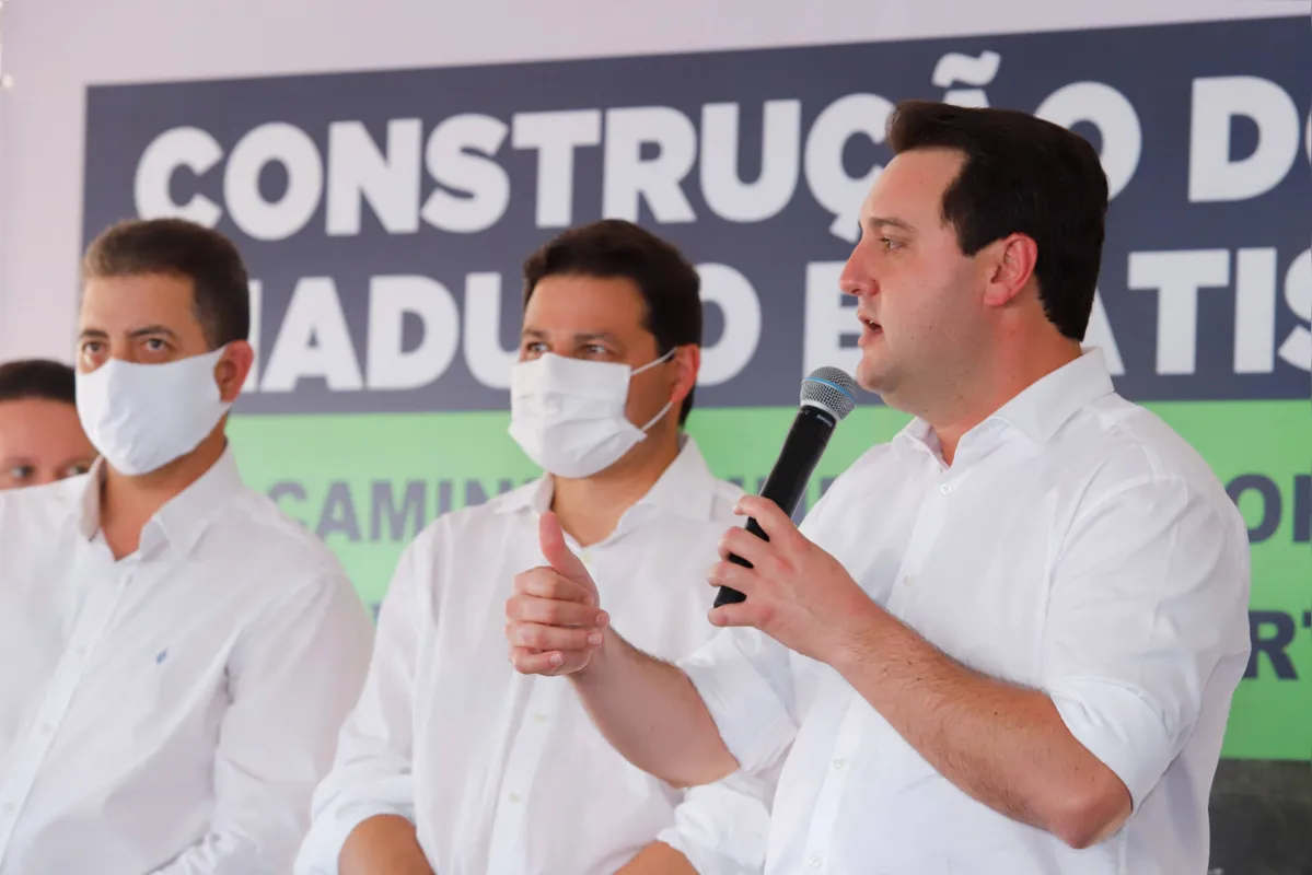 "Criamos o banco de projetos e esta obra vem desta iniciativa", afirmou o governador Ratinho Júnior