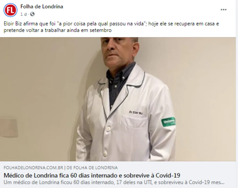 Imagem ilustrativa da imagem Relatos da Covid-19