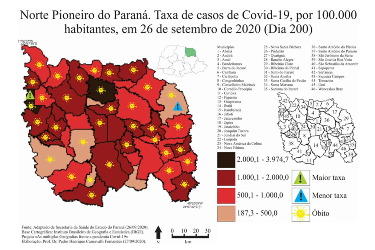 Imagem ilustrativa da imagem Uenp alerta para 'aumento vertiginoso' de Covid-19 no Norte Pioneiro