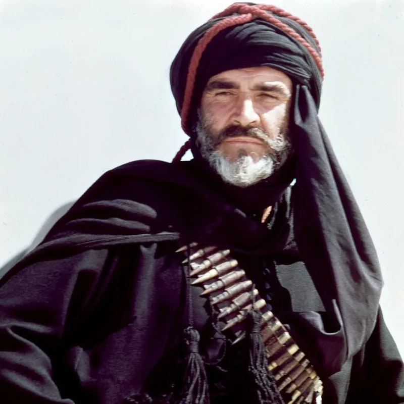 Sean Connery, soberbo, em "O Vento e o Leão"