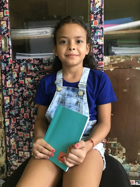 Bianca Costa Batista, 9 anos, 4º ano: "Precisamos de  ventilador e mais salas para que a gente não precise mudar de escola"