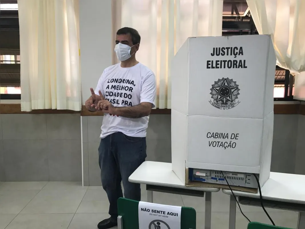Imagem ilustrativa da imagem Buscando reeleição, Belinati diz estar 'tranquilo' e evita 'cantar vitória antes do tempo'
