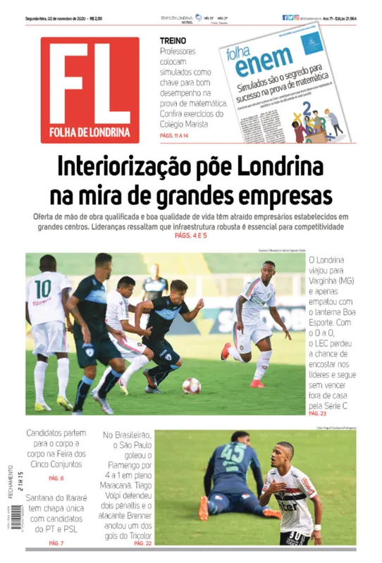 Imagem ilustrativa da imagem Capa 02/11/2020