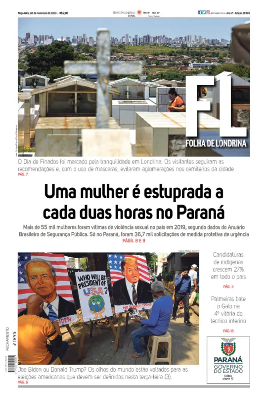 Imagem ilustrativa da imagem Capa 03/11/2020